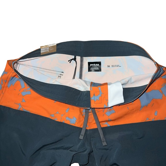 prAna On The Rocks 18.5" Faded Poppy Boardshort Size: 32 - Brand New NWT - Picture 3 of 12